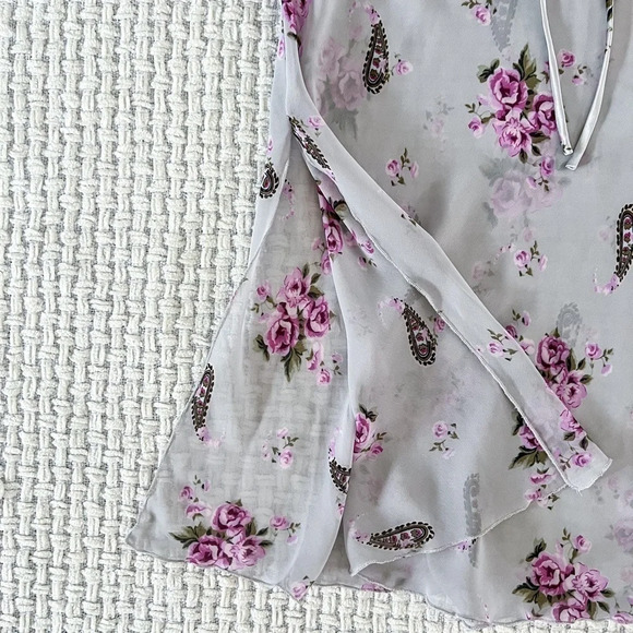 Nwot 90’s Je T’adore Purple Floral Lingerie Set - Picture 8 of 8